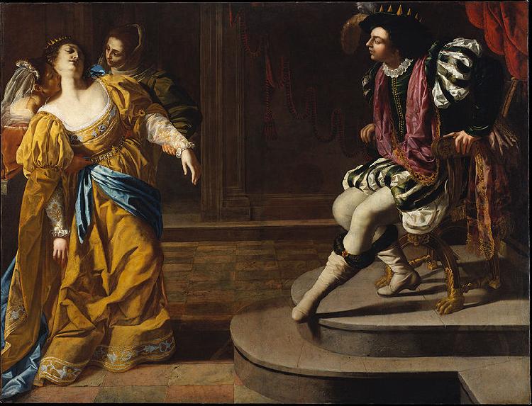 Artemisia gentileschi Esther before Ahasuerus oil painting image